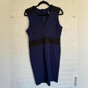 Pink Tartan Size 10 Purple Sleeveless Dress with Black Accent Bodycon